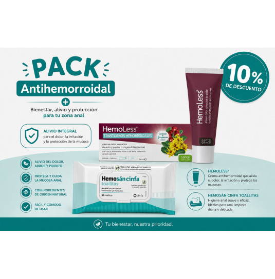 PACK ANTIHEMORROIDAL POMADA...