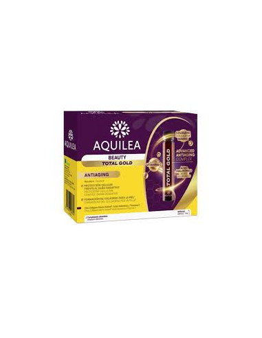 AQUILEA BEAUTY TOTAL GOLD 14 AMPOLLAS BEBIBLES