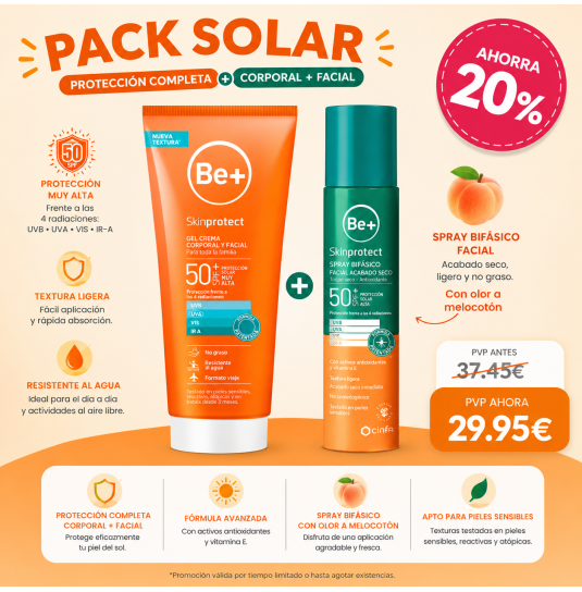 PACK SOLAR CREMA FACIAL+...