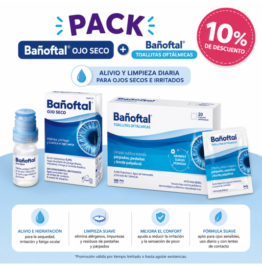 PACK OCULAR BAÑOFTAL OJO...