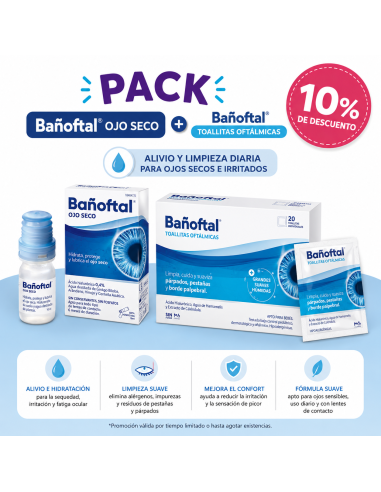 PACK OCULAR BAÑOFTAL OJO SECO + TOALLITAS...
