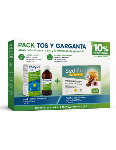PACK JARABE + PASTILLA PARA CHUPAR (PHARYSOL +...