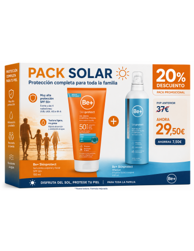 PACK SOLAR + AFETSUN (BE+ CARA Y CUERPO 200ML +...