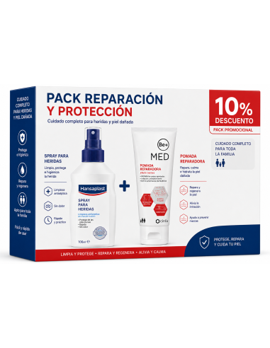 PACK HERIDAS (HANSAPLAST SPRAY DESINFECTANTE...