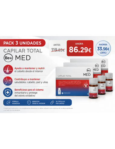 PACK CAPILAR 3 UNIDADES DE BE+ CAPILAR BEBIBLE