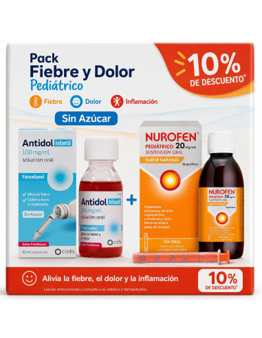PACK PEDIATRICO DOLOR ANTIDOL INFANTIL +...