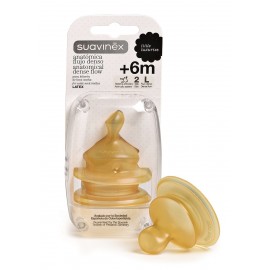 SUAVINEX TETINA ANATOMICA CAUCHO +6 M RAPIDO 2 U