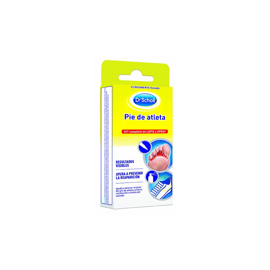 DR SCHOLL PIE DE ATLETA KIT COMPLETO LAPIZ SPRAY