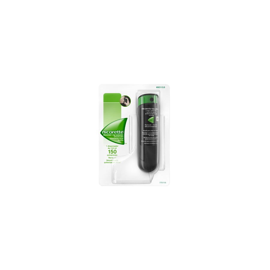 NICORETTE BUCOMIST 1 MG/PULVERIZACION 1 AEROSOL
