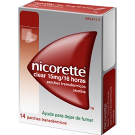 NICORETTE CLEAR 15 MG/16 H 14 PARCHES TRANSDERMI