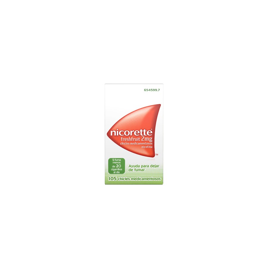NICORETTE FRESHFRUIT 2 MG 105 CHICLES