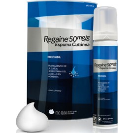 REGAINE 50 MG/G ESPUMA CUTANEA 3 AEROSOLES 60 G