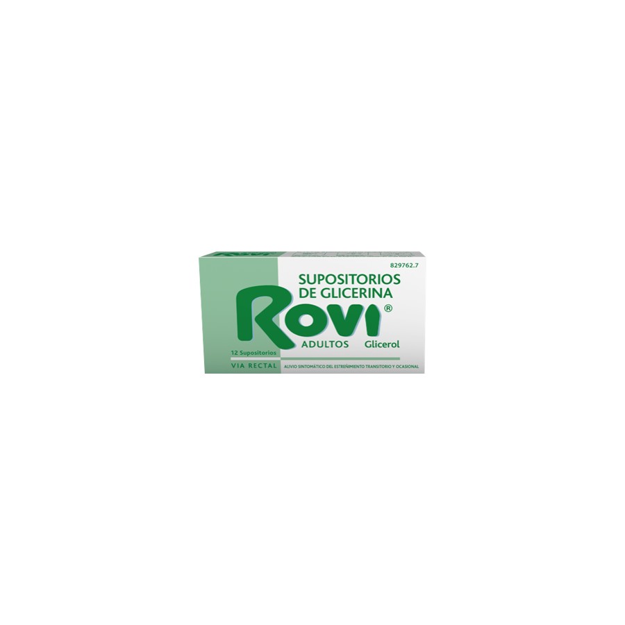 ROVI SUPOSITORIOS GLICERINA ADULTOS 3.36 G 12 SU