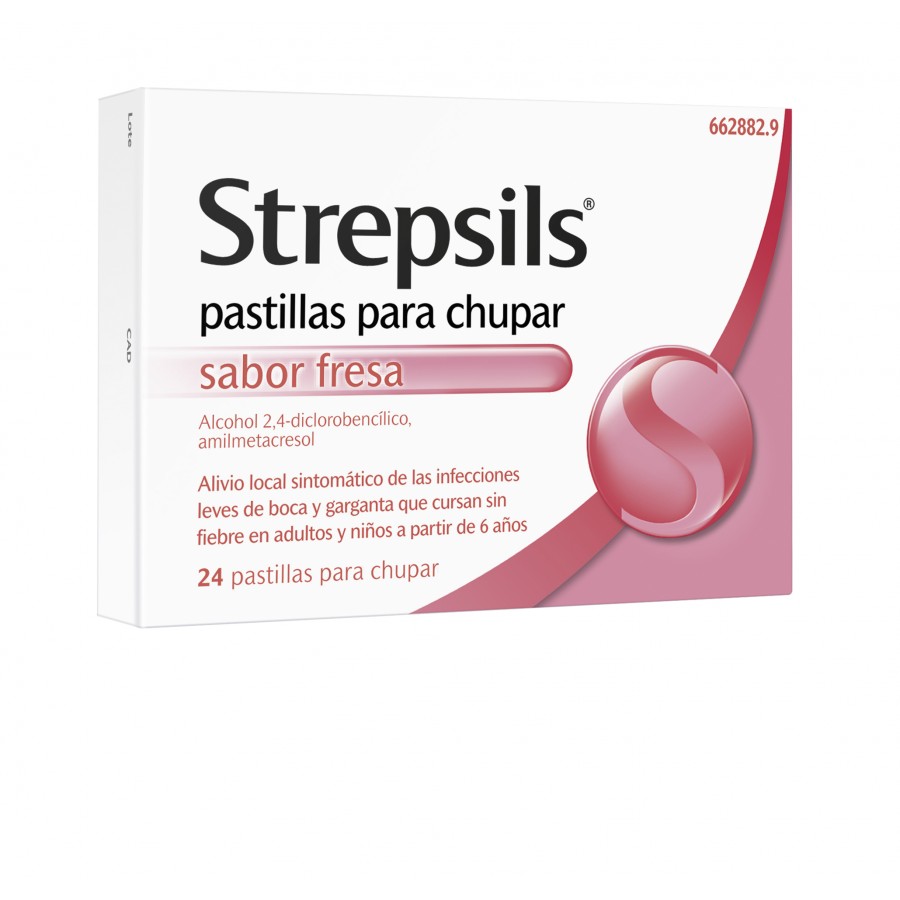 STREPSILS 24 PASTILLAS PARA CHUPAR FRESA