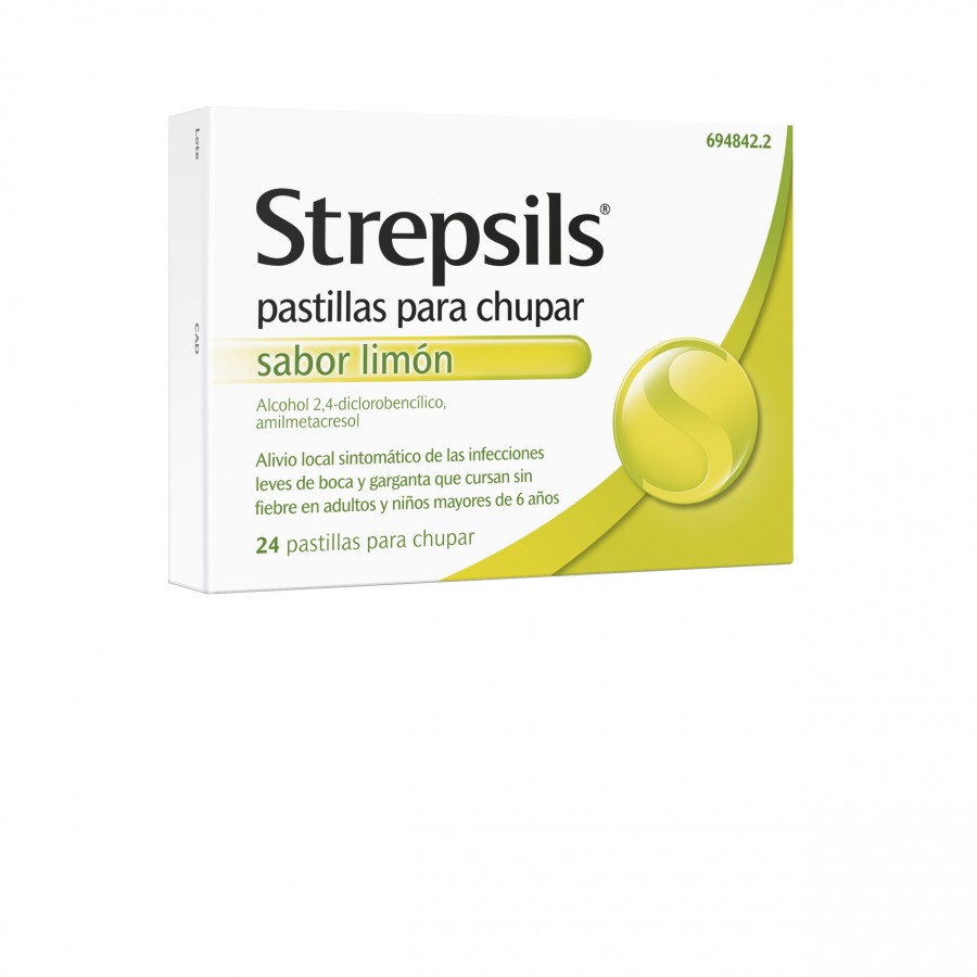 STREPSILS 24 PASTILLAS PARA CHUPAR LIMON