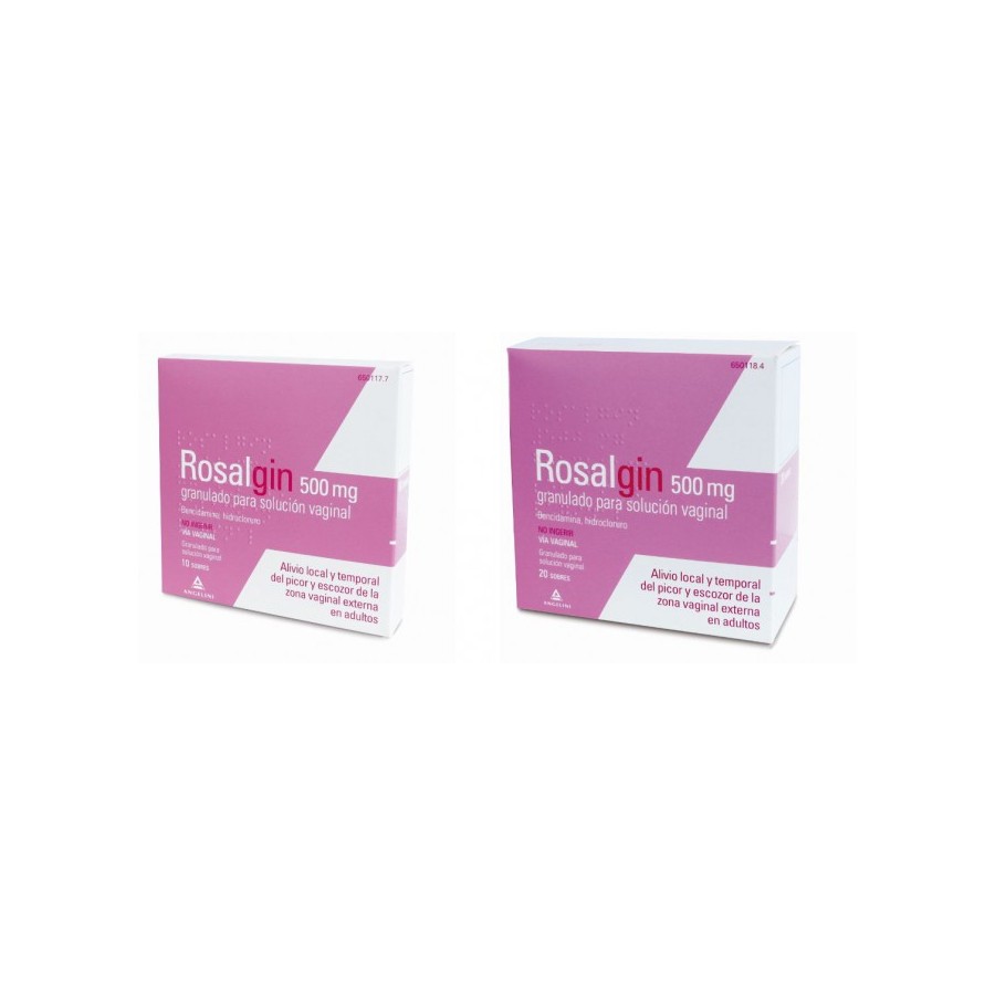 ROSALGIN 500 MG GRANULADO SOLUCION VAGINAL 20 SO