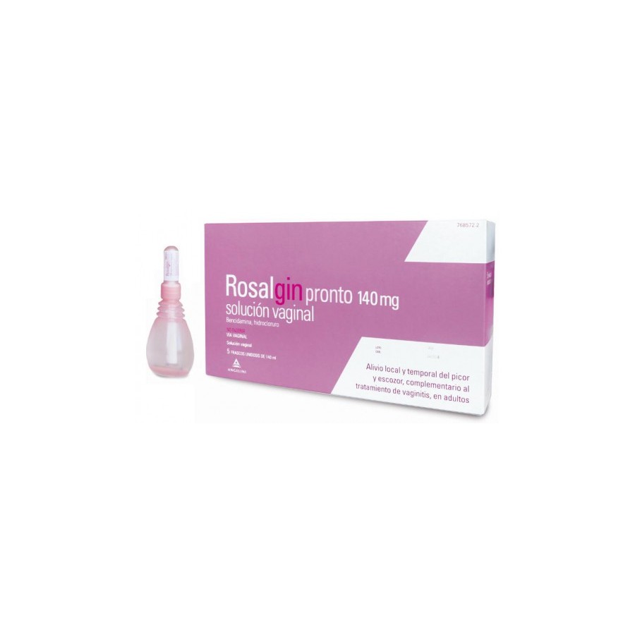 ROSALGIN PRONTO 140 MG SOLUCION VAGINAL 5 UNIDOS