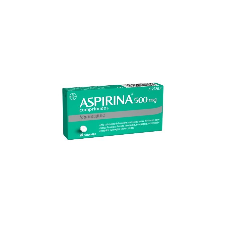 ASPIRINA 500 MG 20 COMP