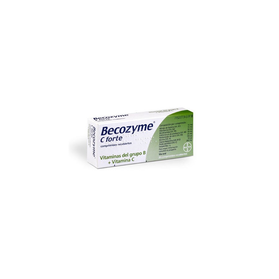 BECOZYME C FORTE 30 COMPRIMIDOS RECUBIERTOS