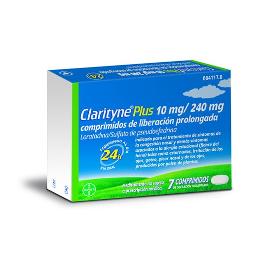 CLARITYNE PLUS 10/240 MG 7...