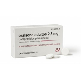 ORALSONE ADULTOS 2.5 MG 12 COMPRIMIDOS PARA CHUP