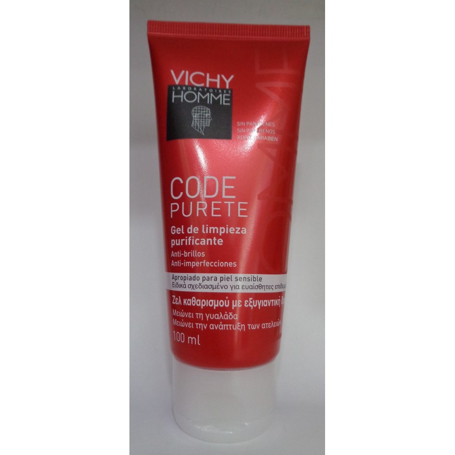 VICHY HOMME CODE PURETE GEL LIMPIADOR PURIFICANT