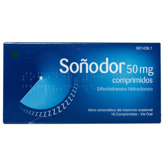 SOÑODOR 50 MG 16 COMPRIMIDOS