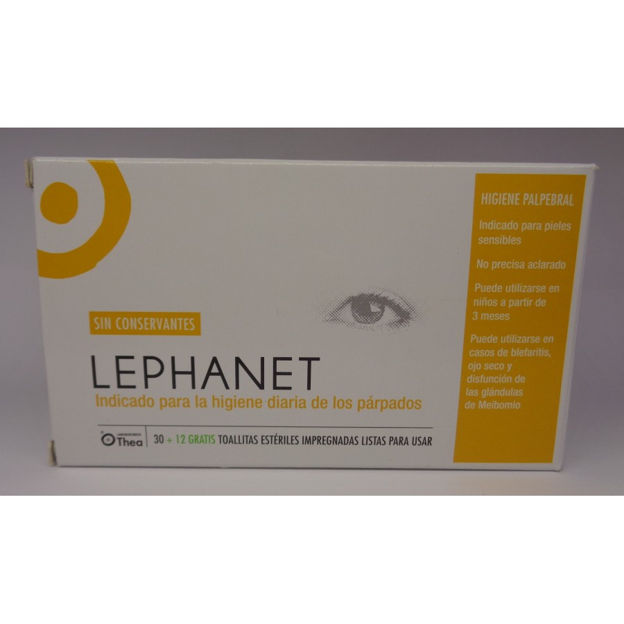 LEPHANET 30 TOALLITAS LIMPIADORAS OJOS