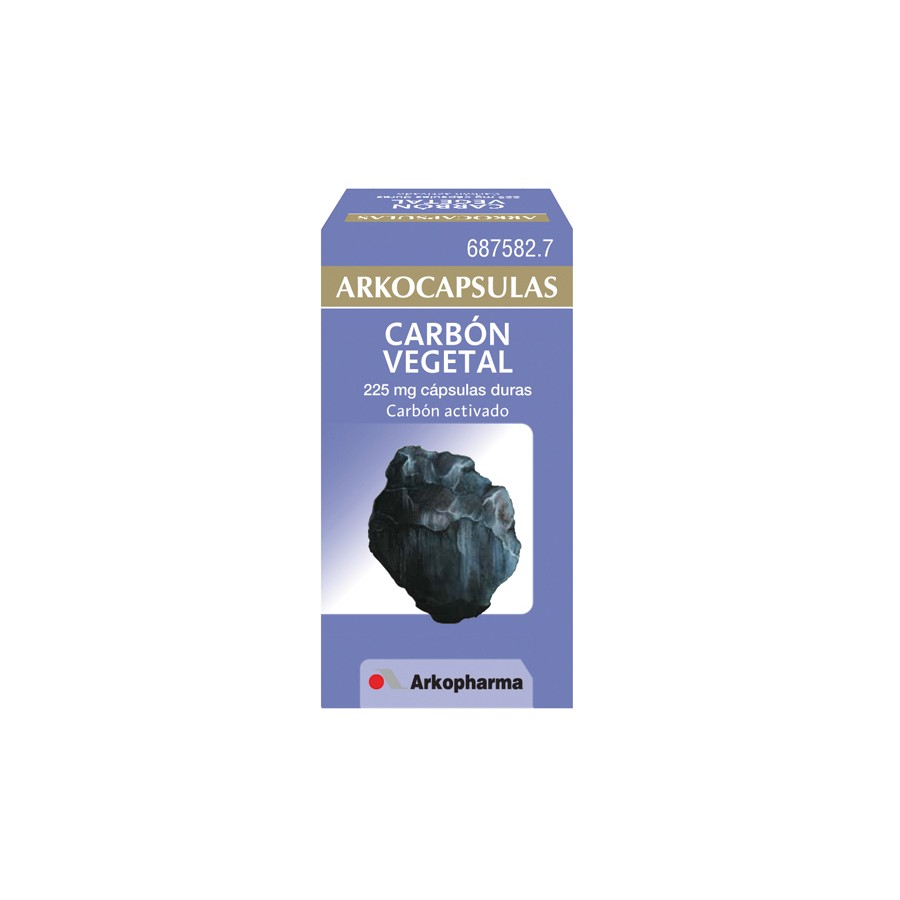 ARKOCAPSULAS CARBON VEGETAL 225 MG 50 CAPSULAS