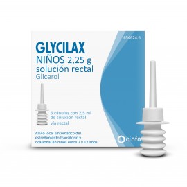 GLYCILAX NIÑOS 2.25 G SOLUCION RECTAL 6 ENEMAS 2