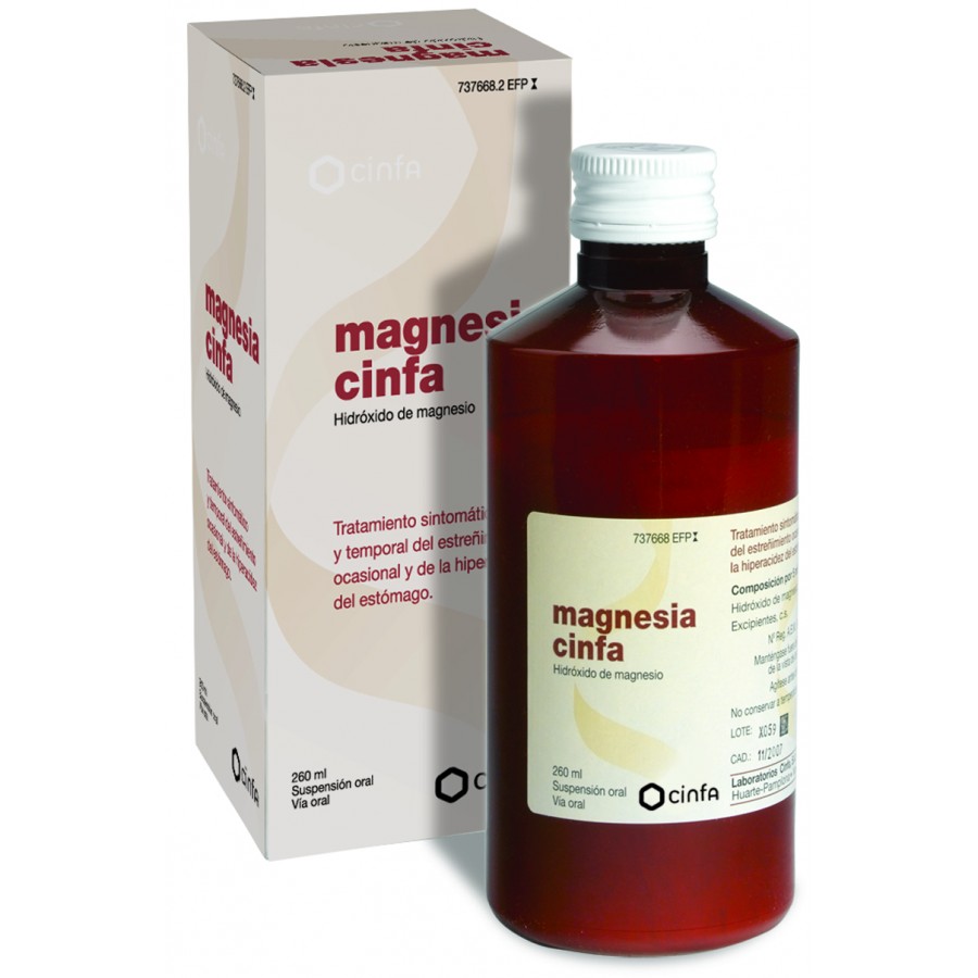 MAGNESIA CINFA 200 MG/ML SUSPENSION ORAL 300 G