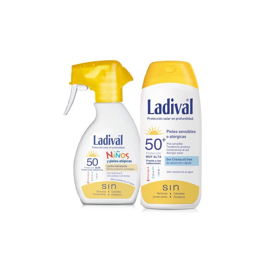 LADIVAL PACK SPRAY NIÑOS SPF50 + ADULTO SPF50