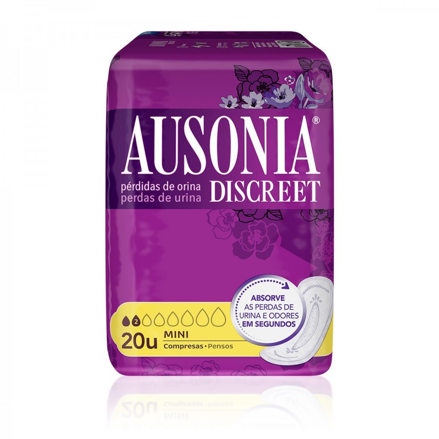 AUSONIA DISCREET MINI 20 U ABSORB INC ORINA MUY