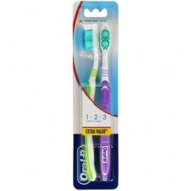 ORAL B CEPILLO MEDIO SHINY CLEAN 2 U