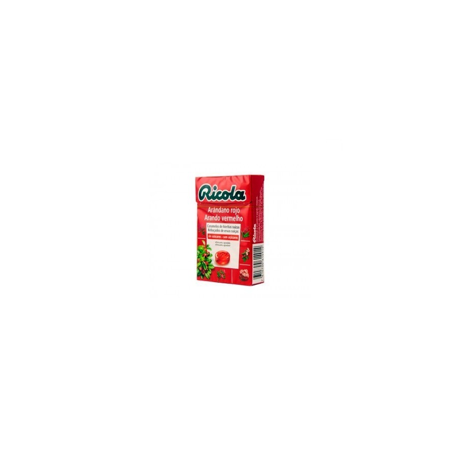 RICOLA CAJA ARANDANO ROJO (SIN AZUCAR) 50 G