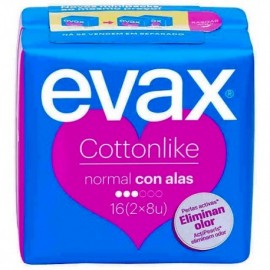 EVAX COMPRESAS NORMAL CON ALAS 16 U