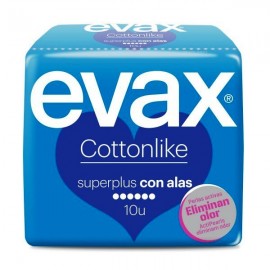 EVAX COMPRESAS SUPER PLUS ALAS 10 UNIDADES