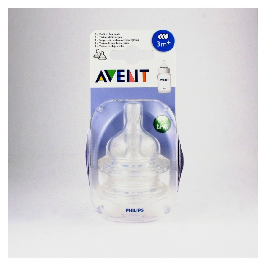 AVENT TETINA SIL 4 AGUJEROS 2U