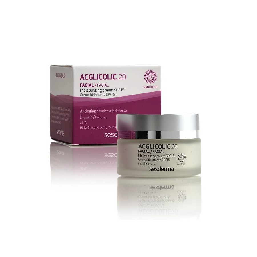 SESDERMA ACGLICOLIC 20 CREMA HIDRATANTE SPF 15 5