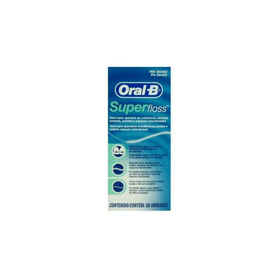 ORAL B SUPERFLOSS HILO DENTAL 50 U