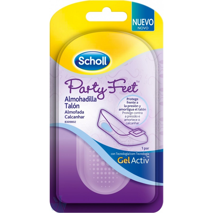 DR SCHOLL PARTY FEET TALONERA ALMOHADILLA 1 PAR