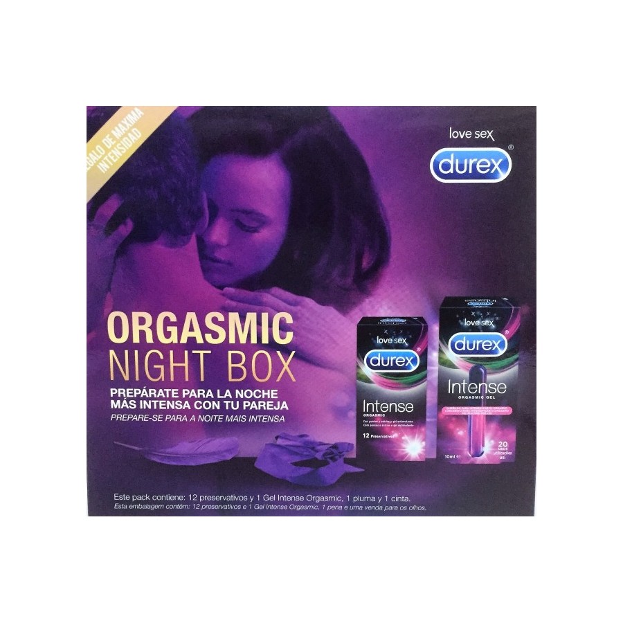 DUREX INTENSE ORGASMIC NIGHT BOX 12 U + 10 ML