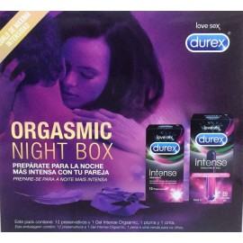 DUREX INTENSE ORGASMIC NIGHT BOX 12 U + 10 ML