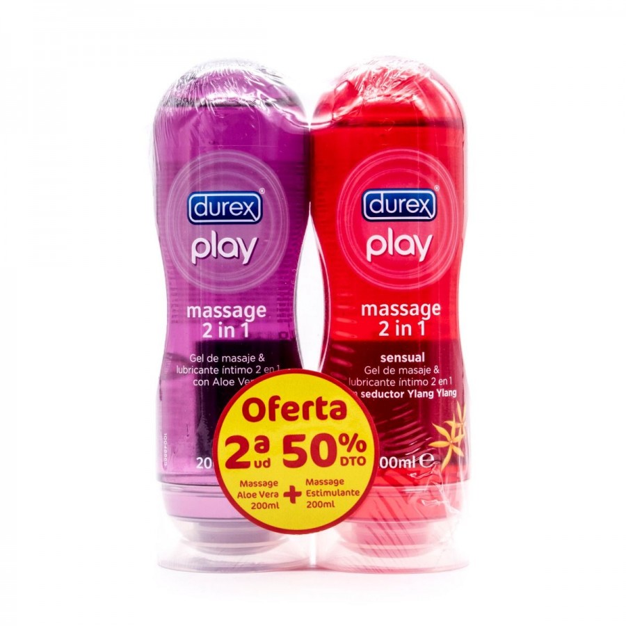 DUREX PLAY LUBRICANTE MASSAGE SENSUAL 200 + 200 ML