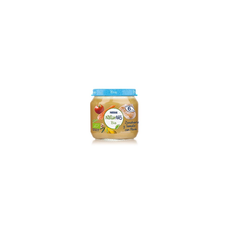 NESTLE NATURNES BIO ZANAHORIA Y TOMATE CON PAVO