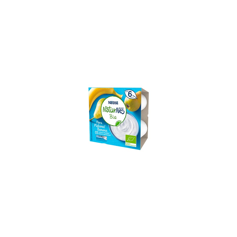 NESTLE NATURNES BIO YOGUR PERA Y PLATANO 4 TARRI