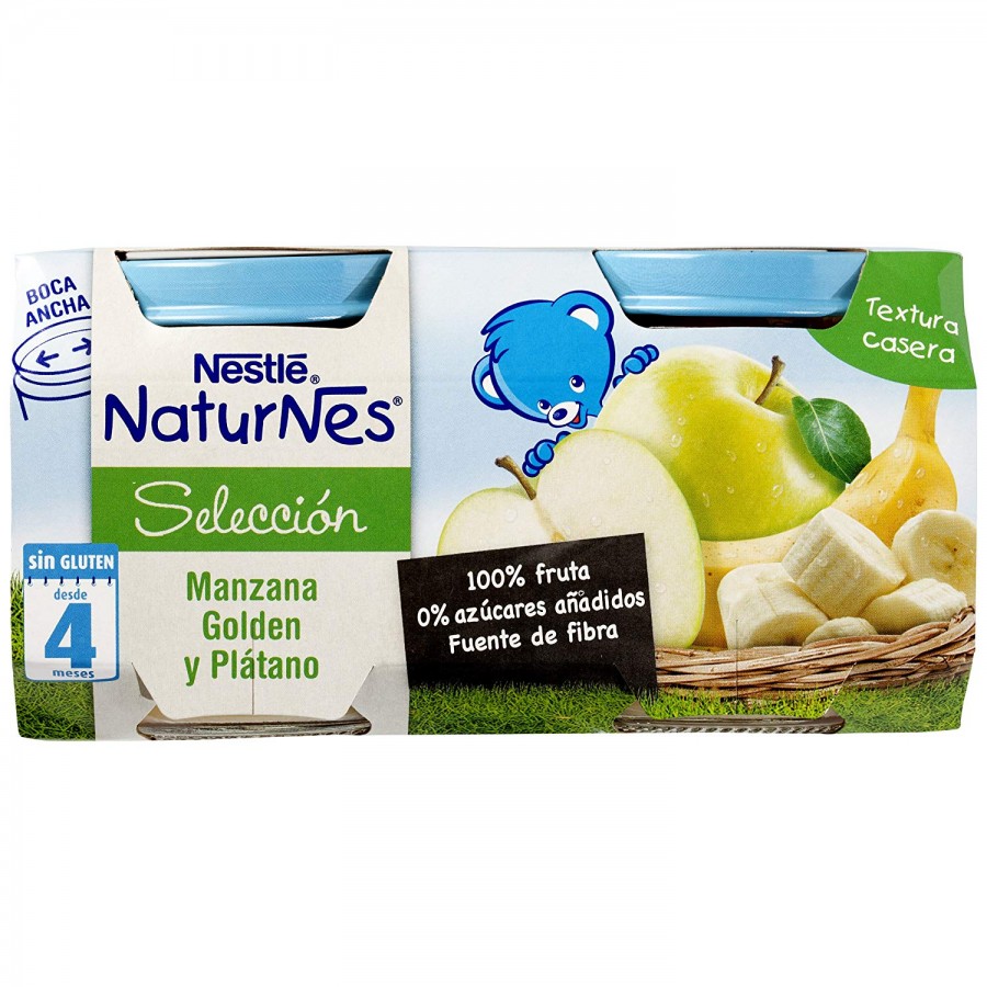 NESTLE NATURNES SELECCION MANZANA GOLDEN PLATANO