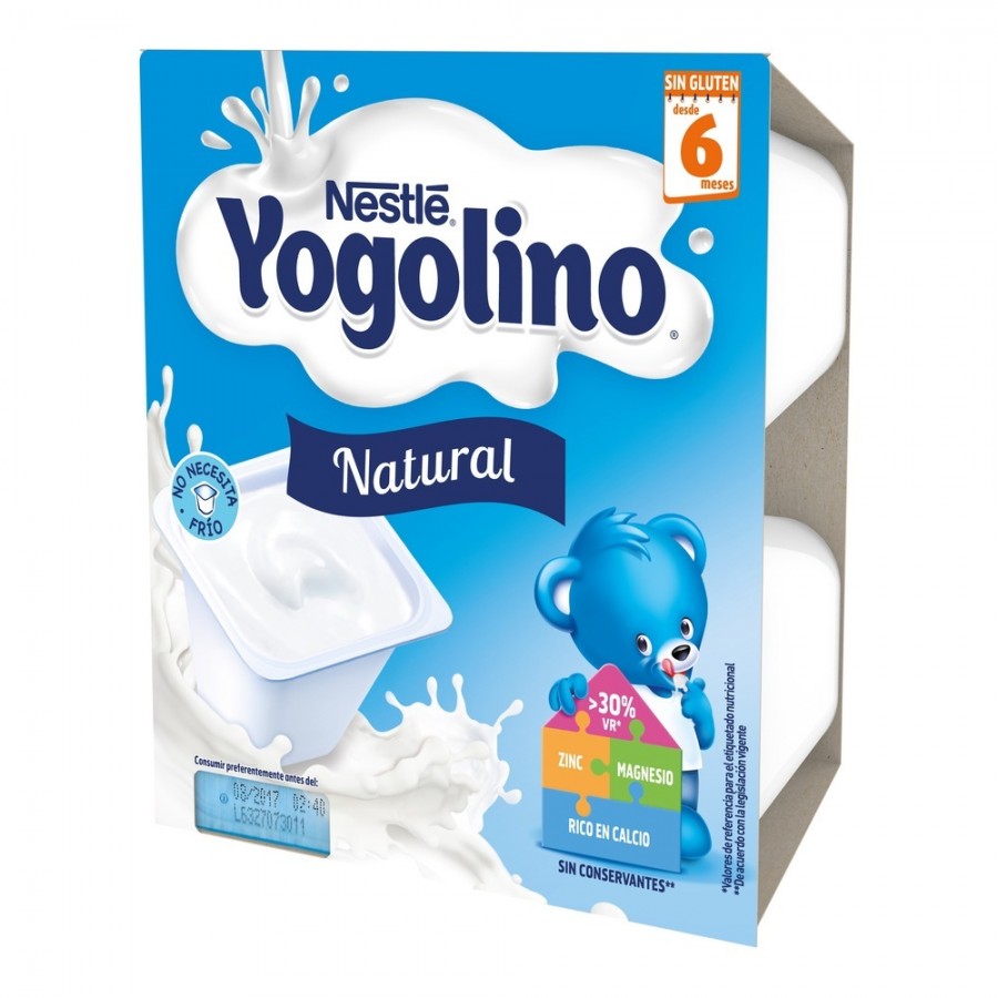 NESTLE IOGOLINO SABOR NATURAL 100 G 4 TARRINAS