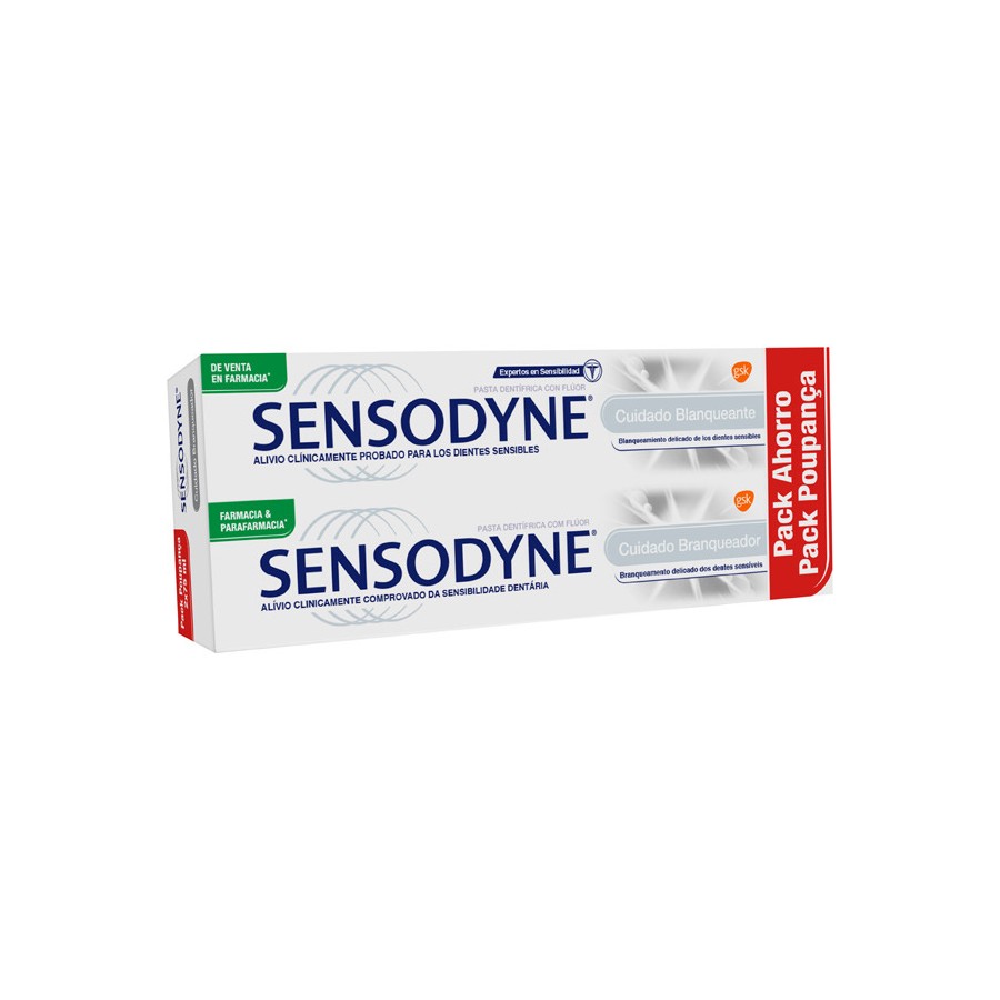 SENSODYNE CUIDADO BLANQUEANTE 75 ML 2U