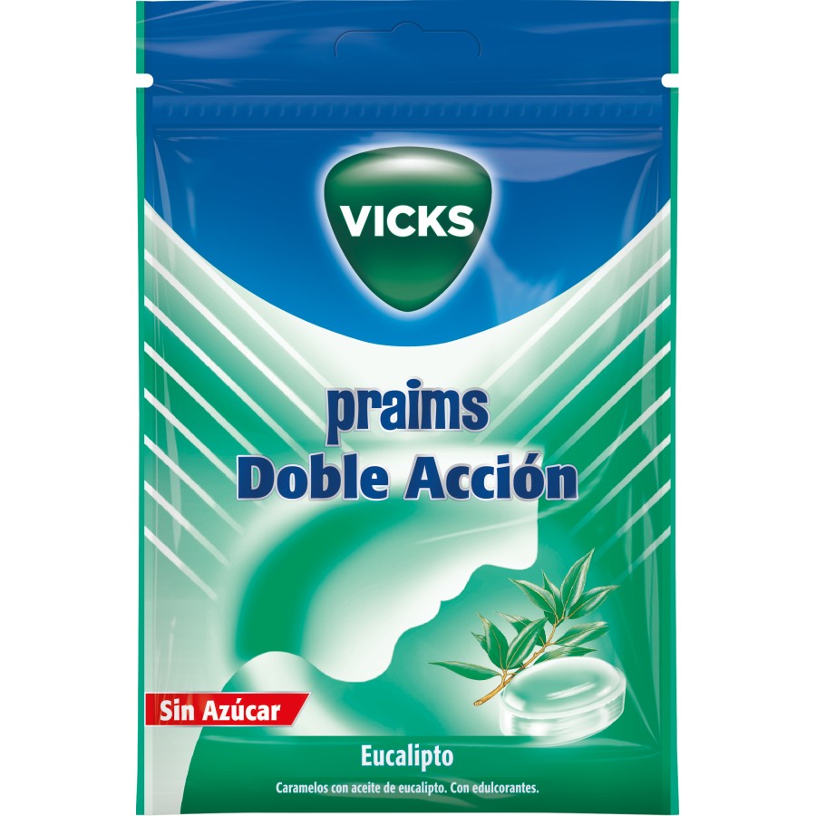 PRAIMS CARAMELOS DOBLE ACCION EUCALIPTO SIN AZUC BOLSA